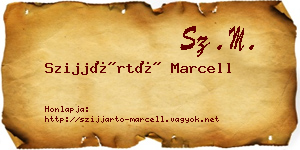 Szijjártó Marcell névjegykártya