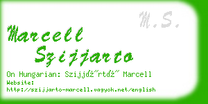 marcell szijjarto business card